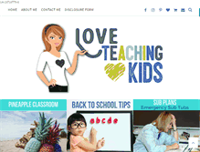 Tablet Screenshot of loveteachingkids.com